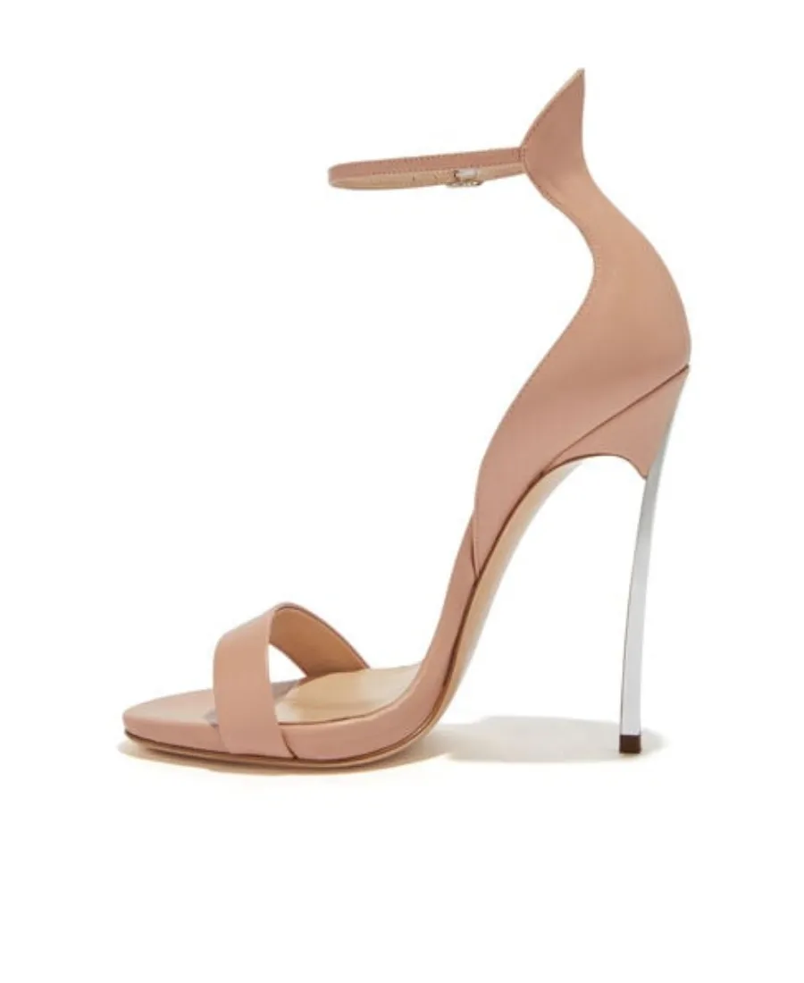 Leather 120Mm Heeled Sandals