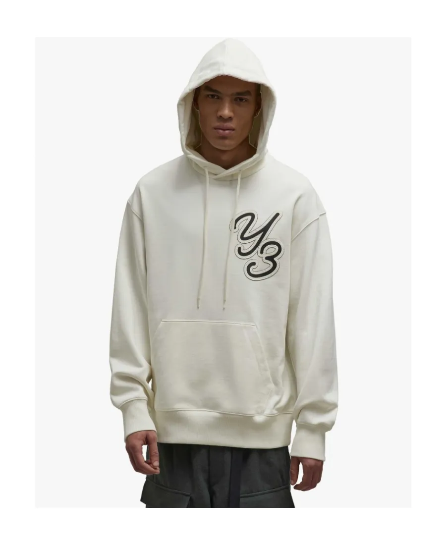 Y-3 Logo Patch Drawstring Hoodie