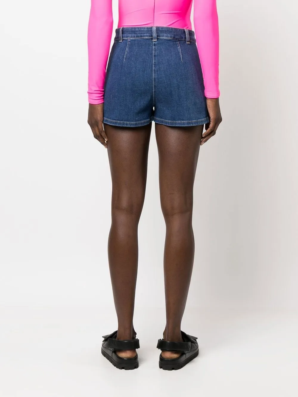 Logo Denim Shorts