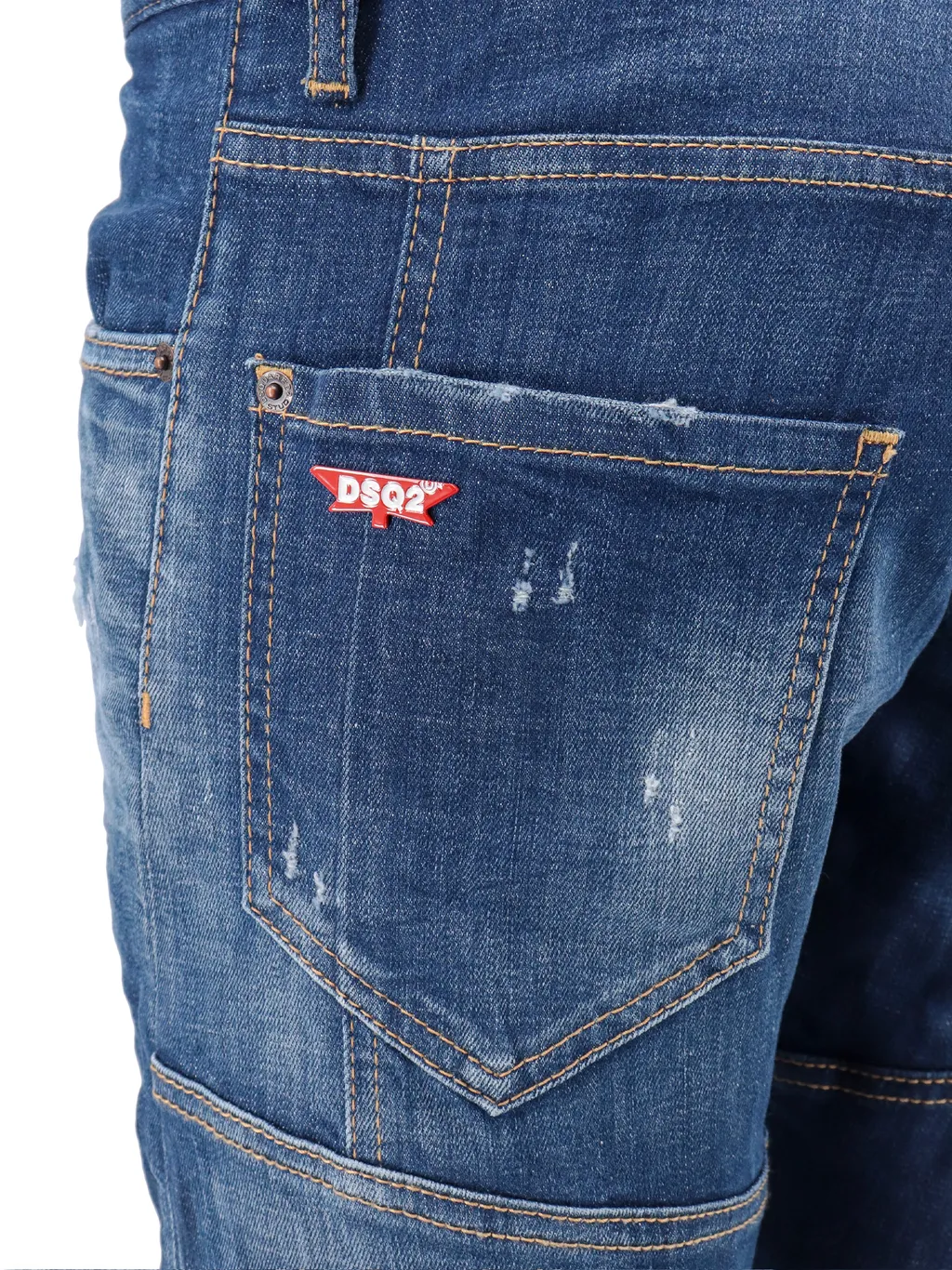Dsquared2 Straight-Leg Diistressed Jeans