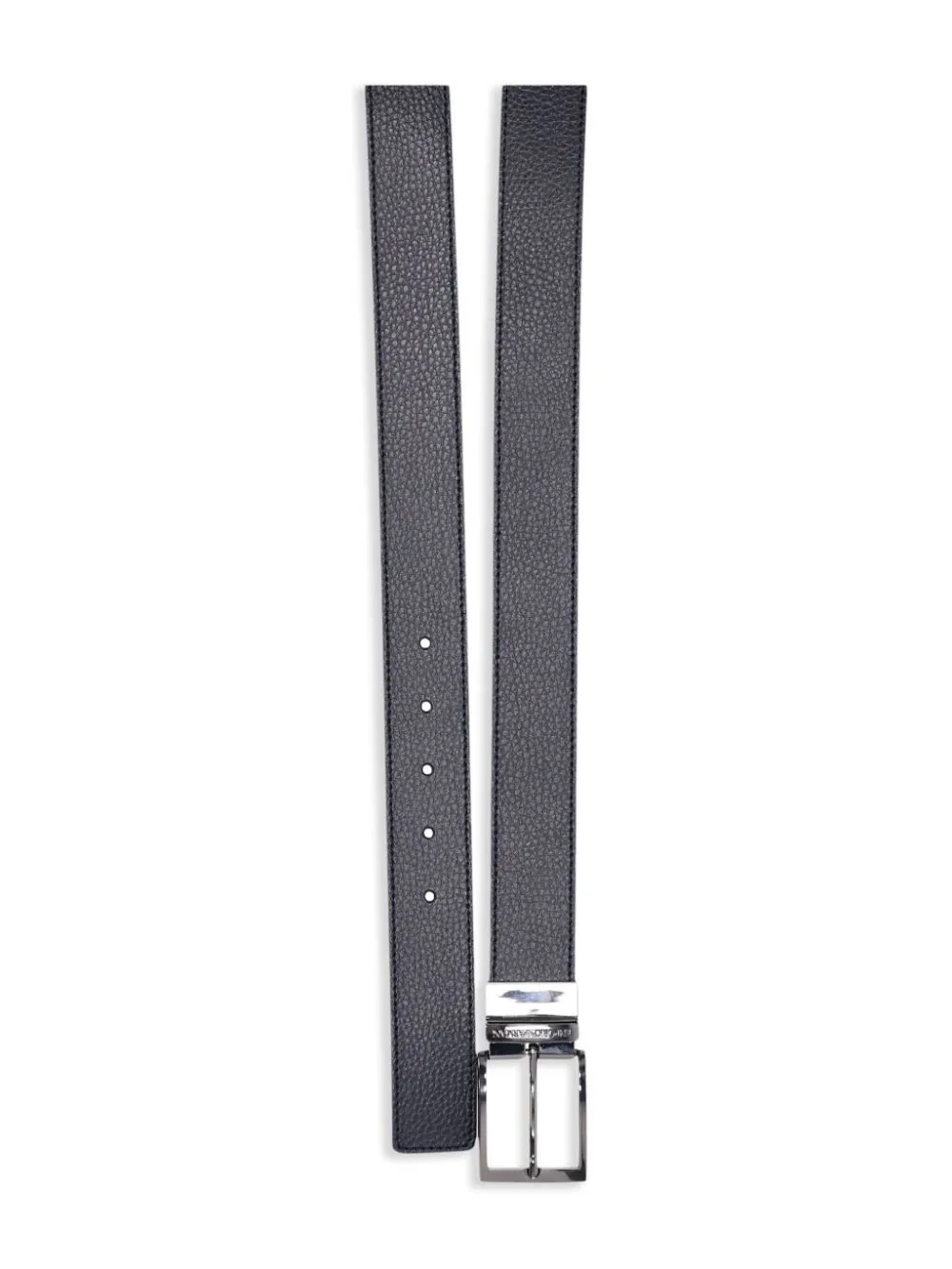 Emporio Armani Logo Engraved Buckle Belt