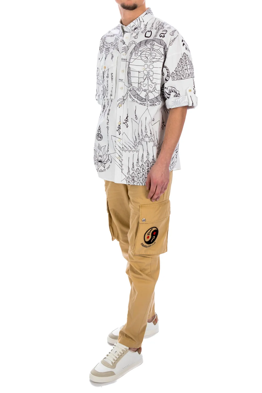 Dsquared2 Logo Patch Cargo Trousers