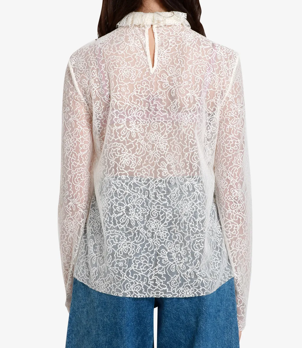 Bow Knot Embroidered Blouse