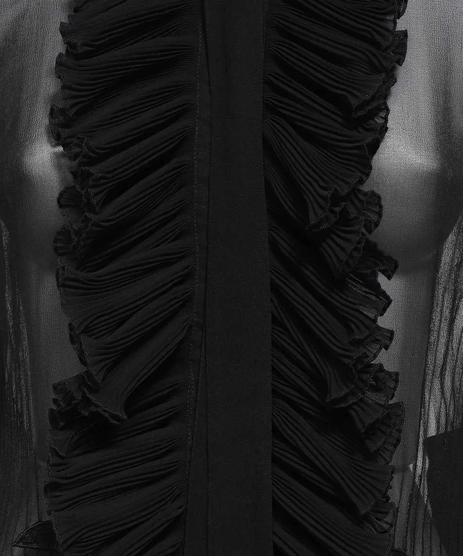 Ruffle-Detail Mini Dress
