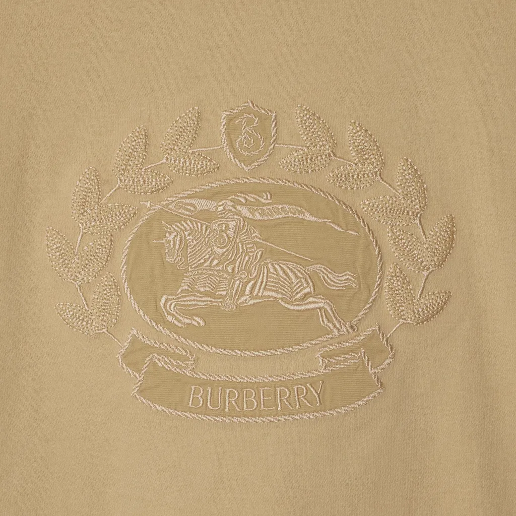 Burberry Logo-Embroidered Crewneck T-Shirt