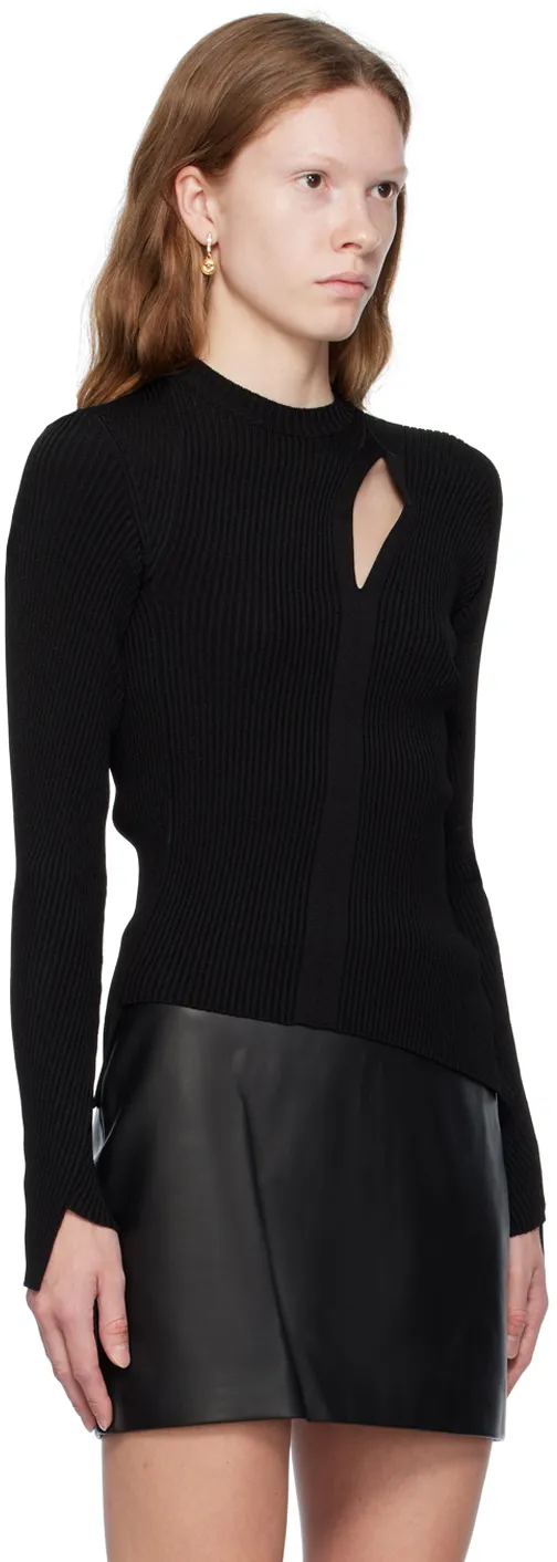 Versace Asymmetric Knitted Jumper