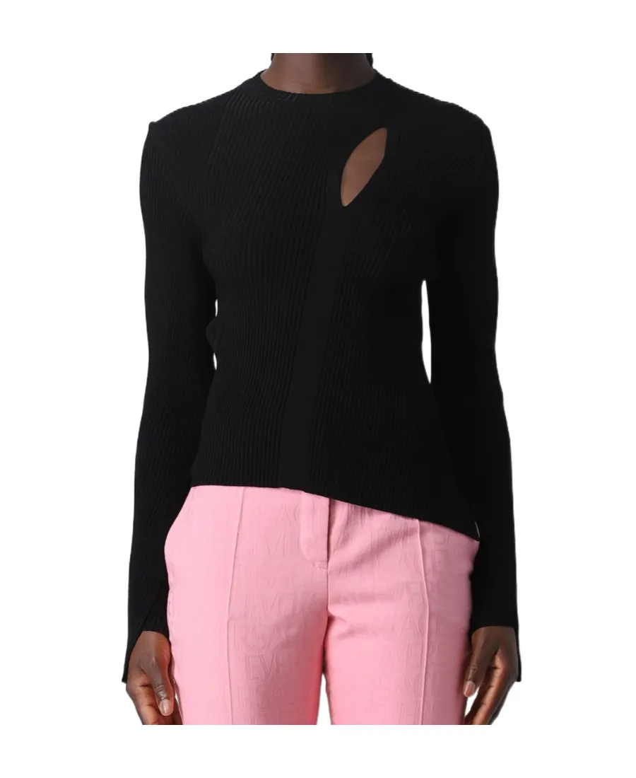 Versace Asymmetric Knitted Jumper
