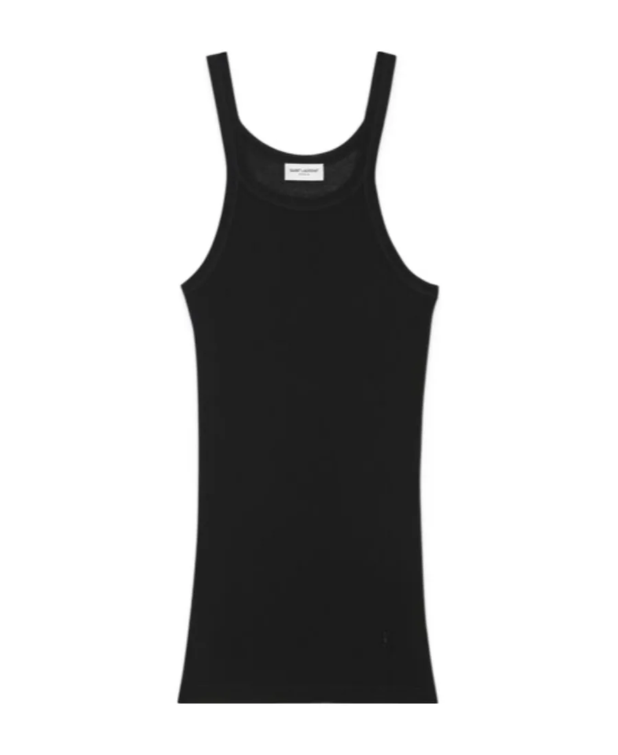 Saint Laurent Cassandre Sleeveless Tank Top