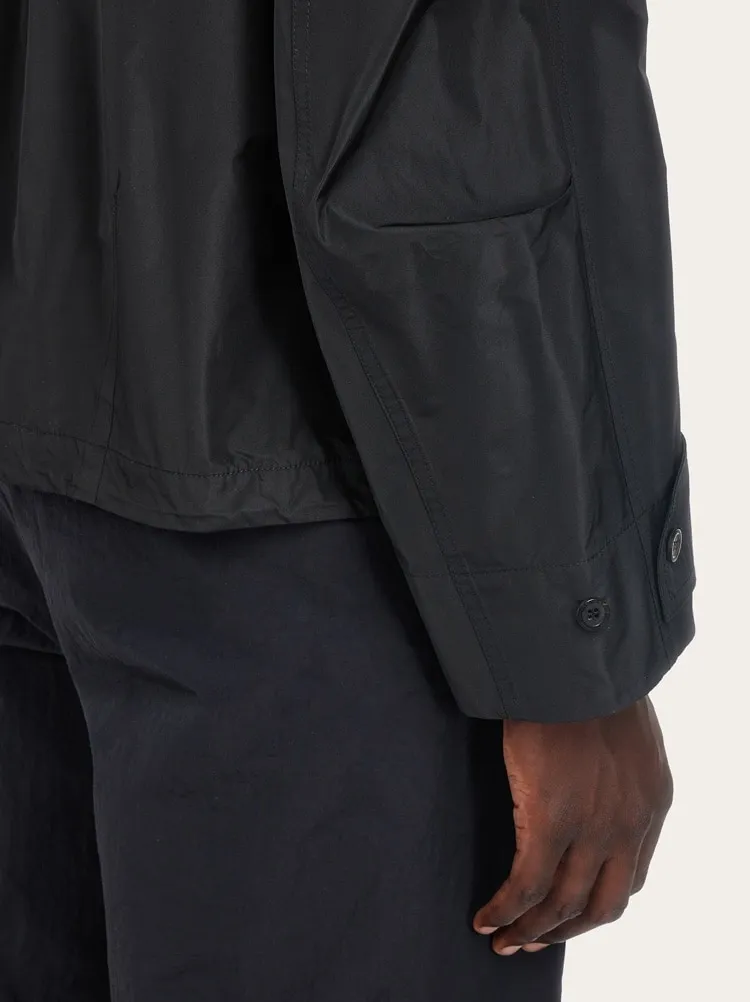 Rope And Hooded Casual Jacket