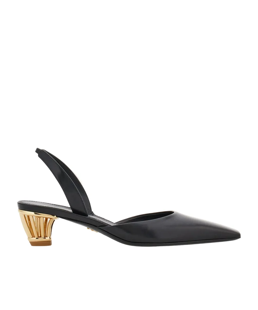 Salvatore Ferragamo Cage Heeled Slingback Pumps