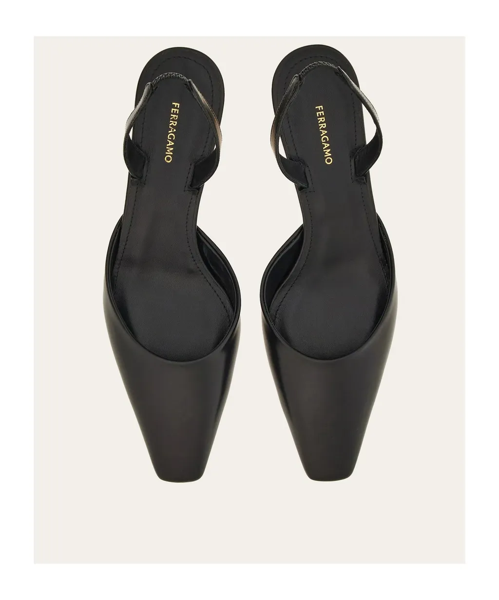 Salvatore Ferragamo Cage Heeled Slingback Pumps
