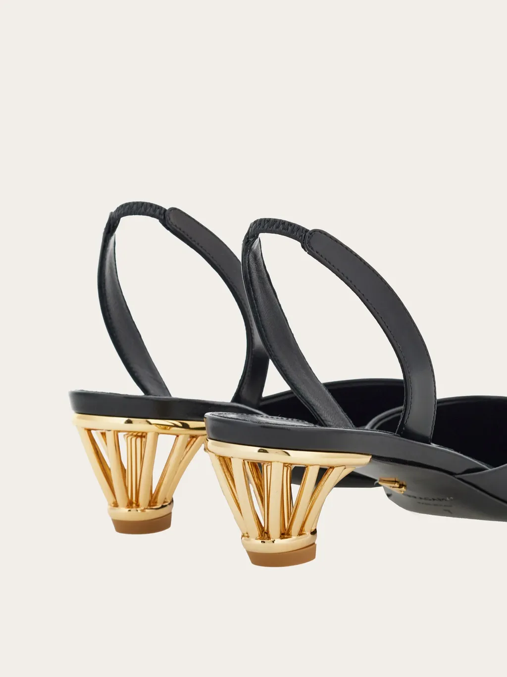 Salvatore Ferragamo Cage Heeled Slingback Pumps