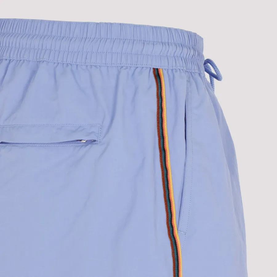 Stripe-Trim Swim Shorts