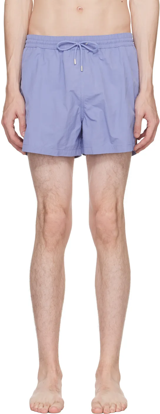 Stripe-Trim Swim Shorts