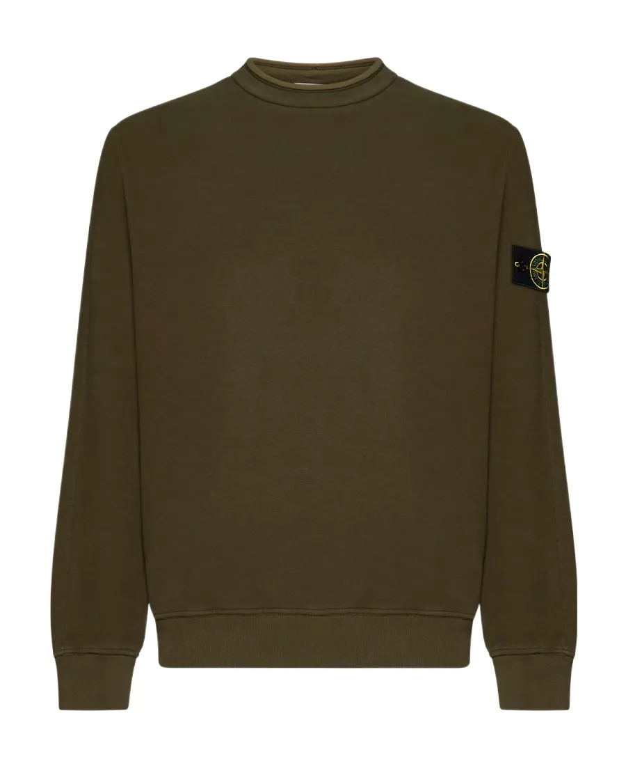 Stone Island Logo Patch Crewneck Sweatshirt
