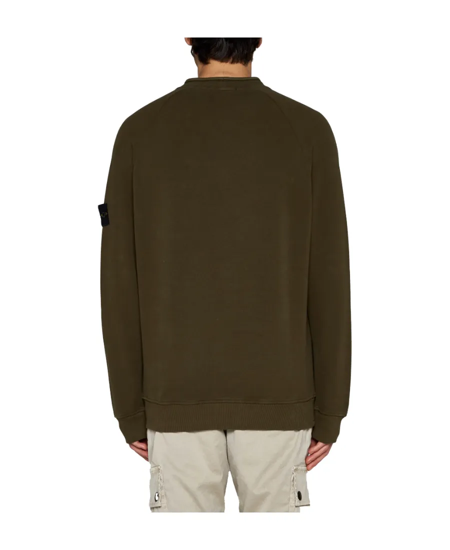 Stone Island Logo Patch Crewneck Sweatshirt