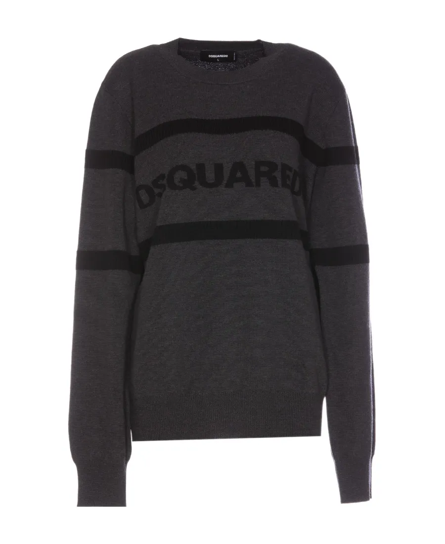 Dsquared2 Logo Knitted Crewneck Jumper