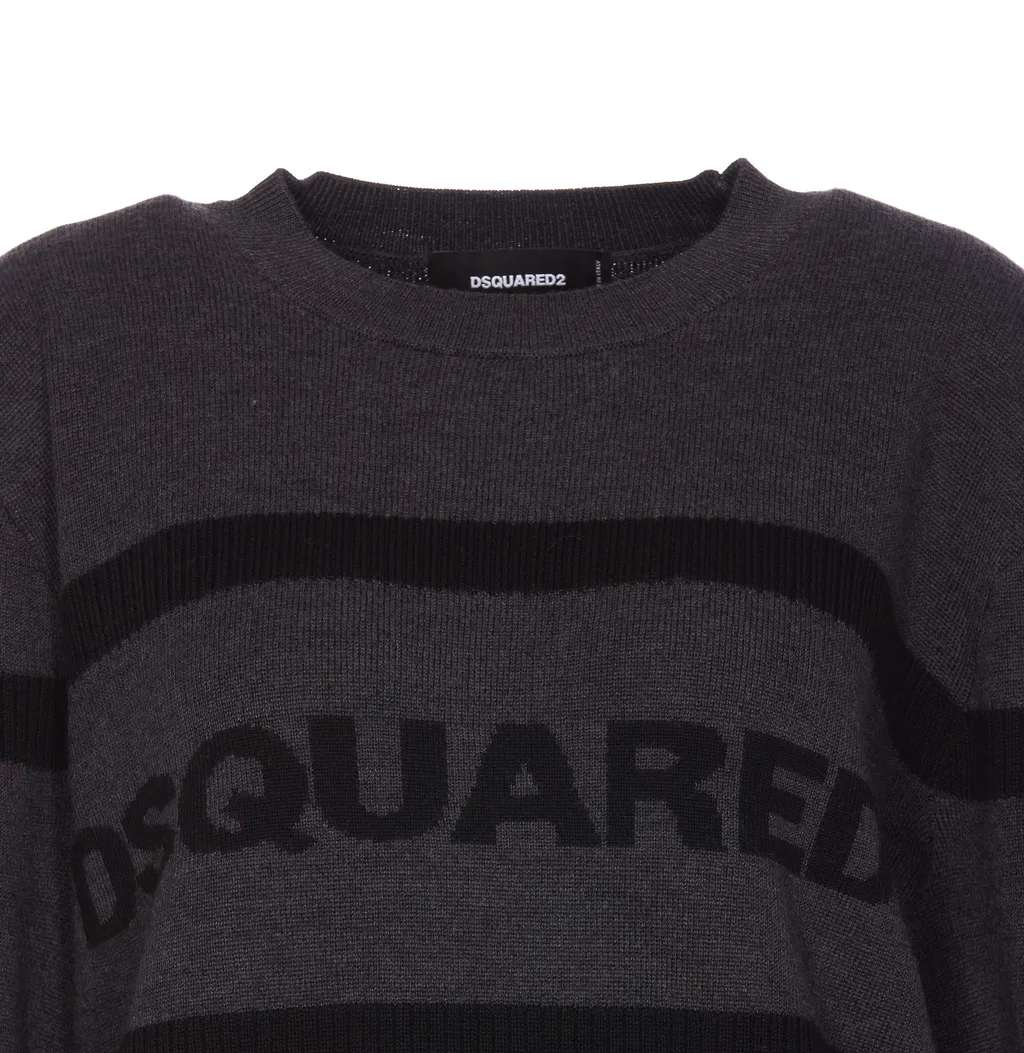 Dsquared2 Logo Knitted Crewneck Jumper