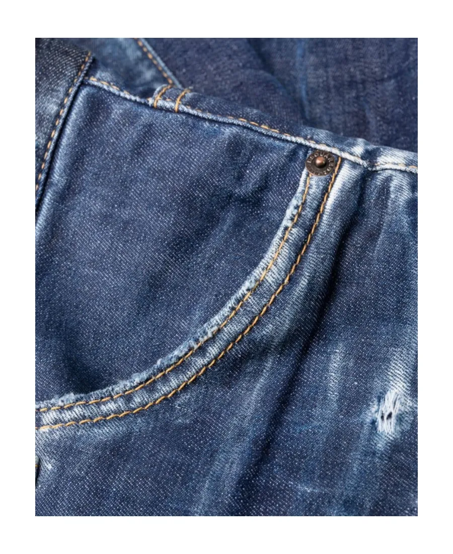 Dsquared2 Straight-Leg Distressed Jeans