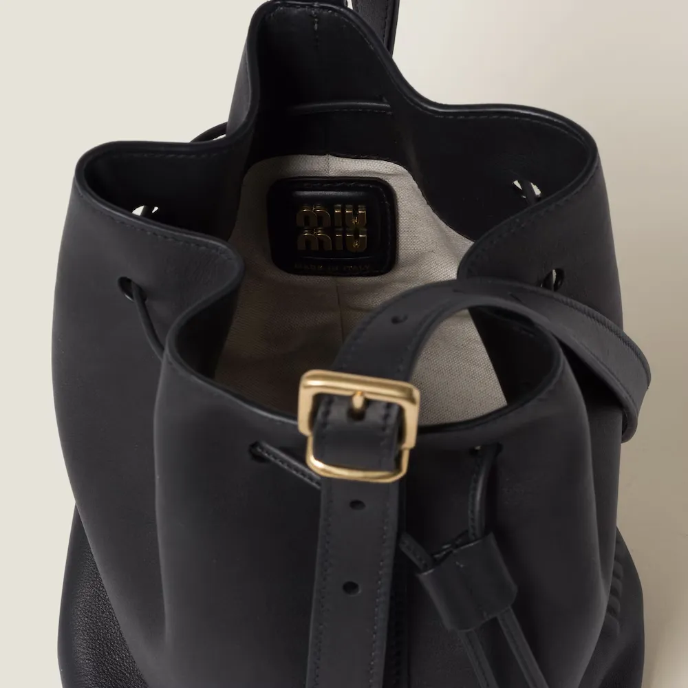 Leather Bucket Bag