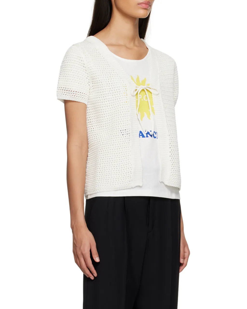 A.P.C. Tie-Front Knitted Cardigan