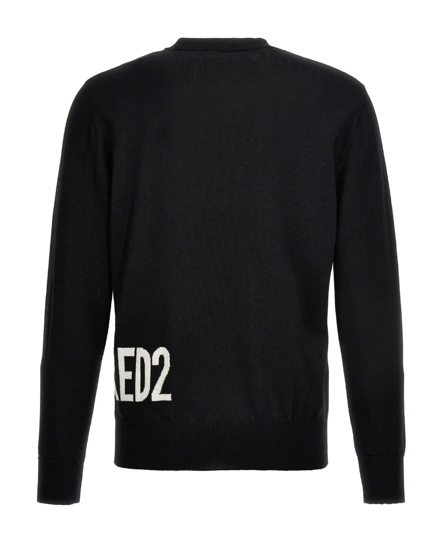 Dsquared2 Logo Knitted Crewneck Sweater