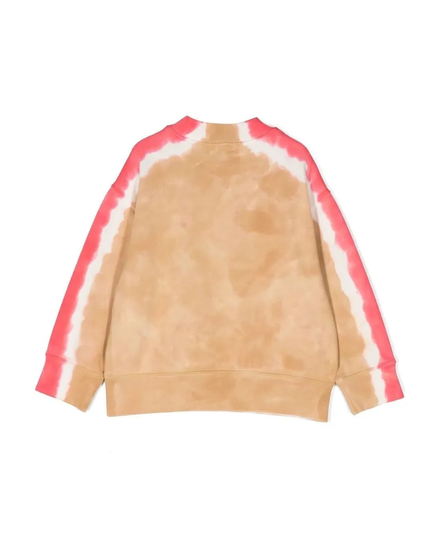 Star Tie-Dye Print Sweatshirt