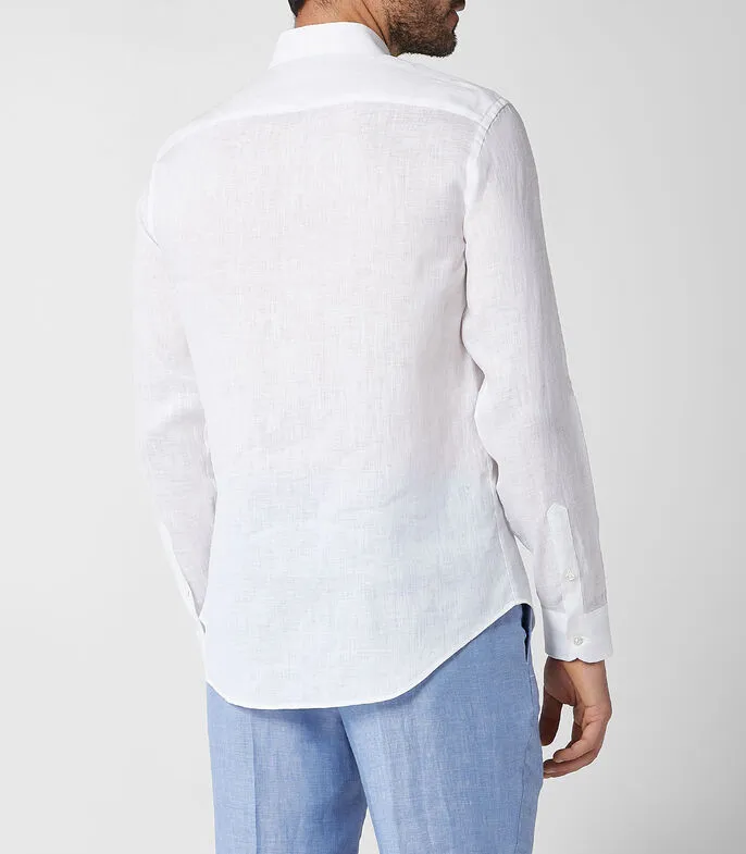 Emporio Armani Buttoned Curved Hem Shirt