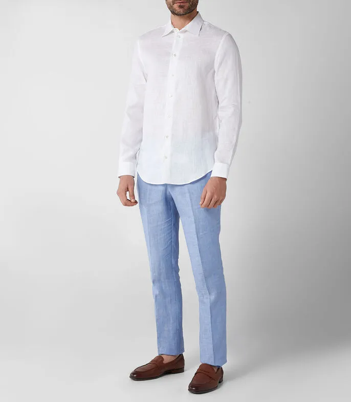 Emporio Armani Buttoned Curved Hem Shirt