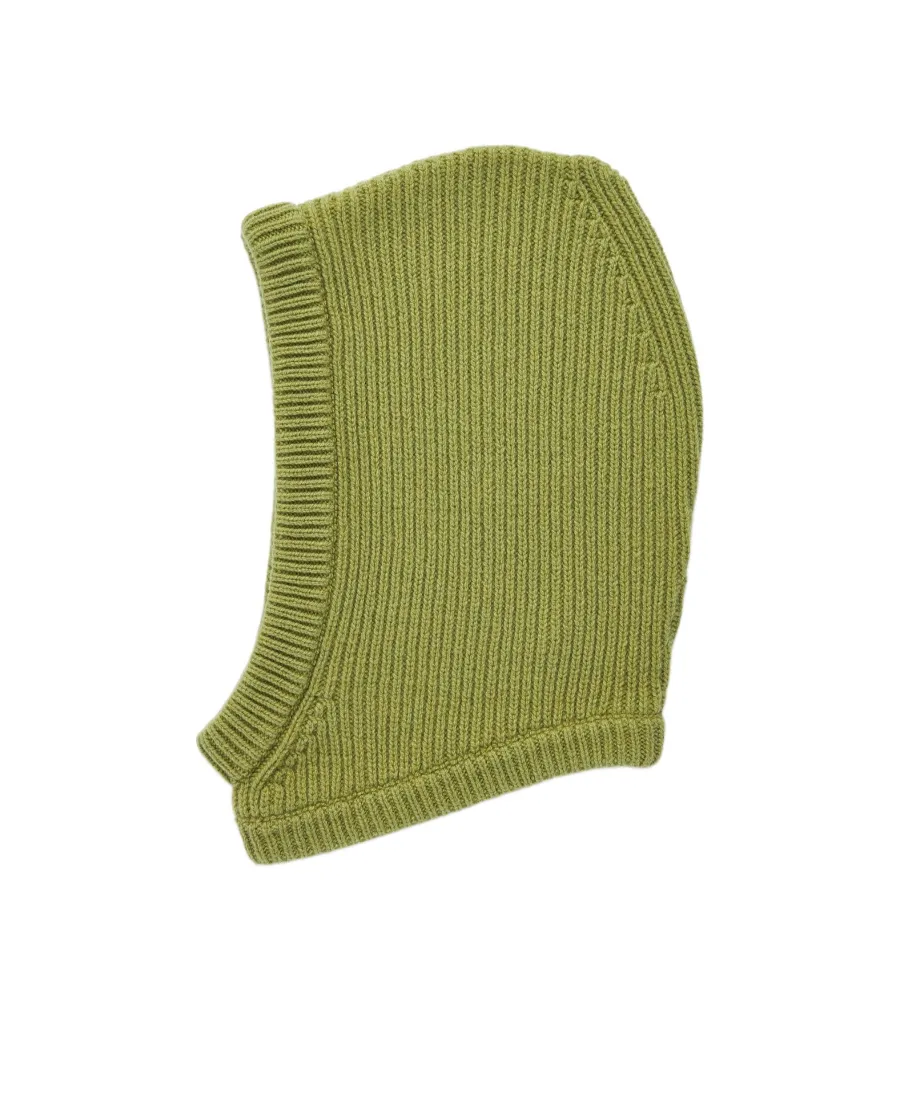Ribbed-Knit Balaclava Hat