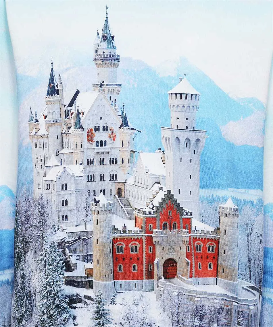 Neuschwanstein Winter Long-Sleeve Hoodie