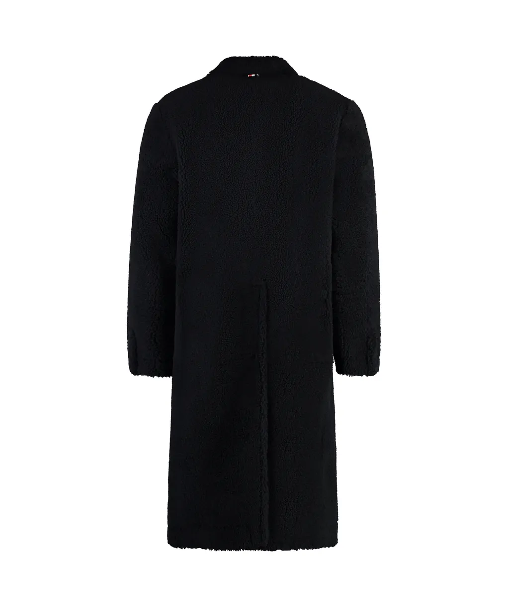 Double-Breasted Long-Sleeved Coat