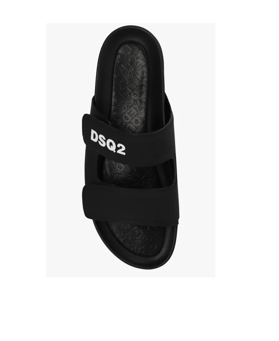 Dsquared2 Logo Printed Open Toe Sandals