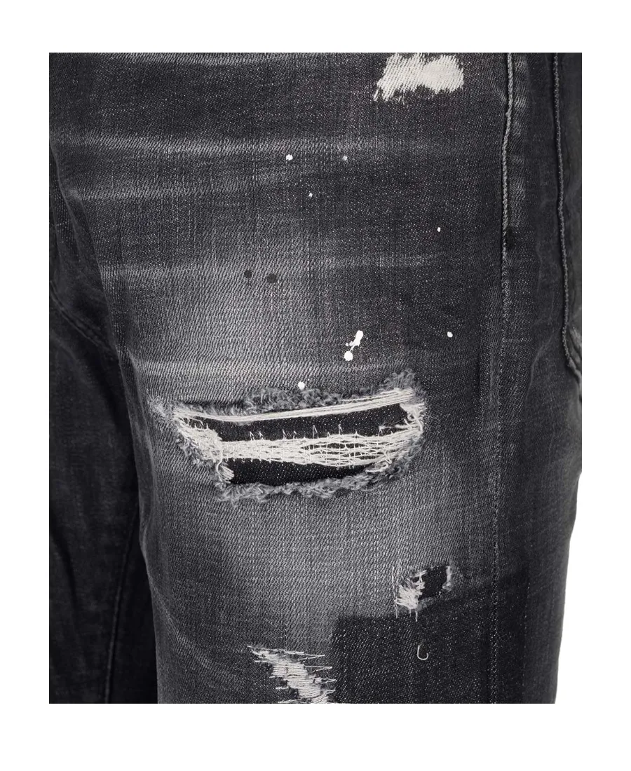 Dsquared2 Straight Leg Distressed Jeans