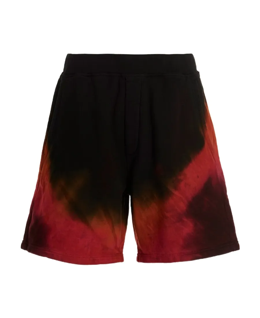 Dsquared2 Tie-Dyed Logo Printed Track Shorts