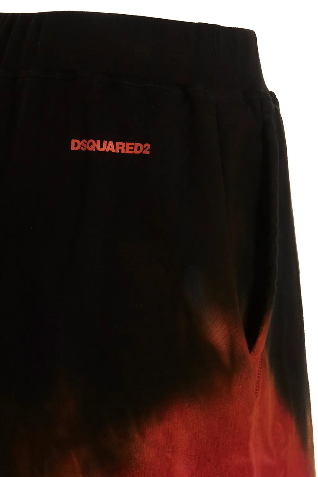 Dsquared2 Tie-Dyed Logo Printed Track Shorts