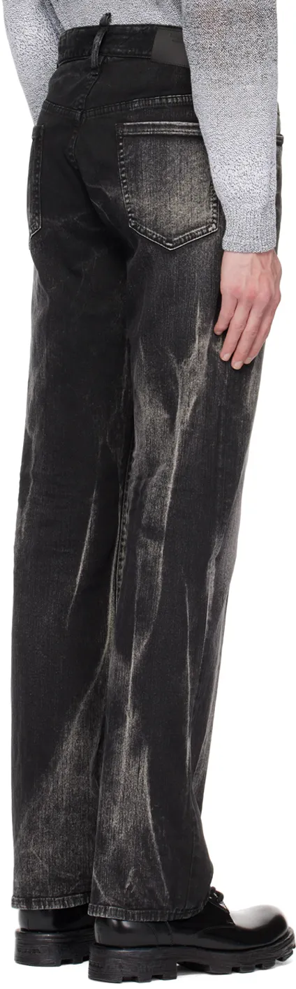 Dsquared2 Straight-Leg Logo Patch Jeans