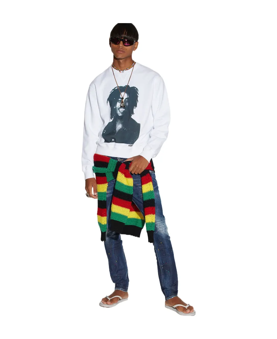 Bob Marley Print Sweatshirt
