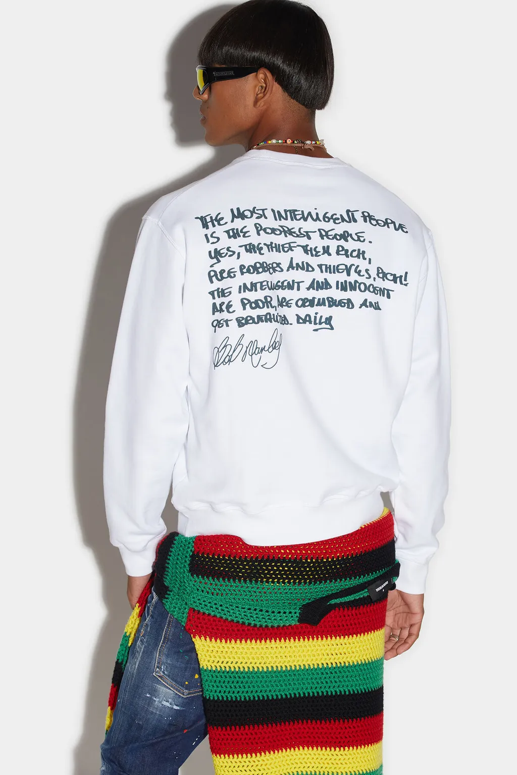 Bob Marley Print Sweatshirt