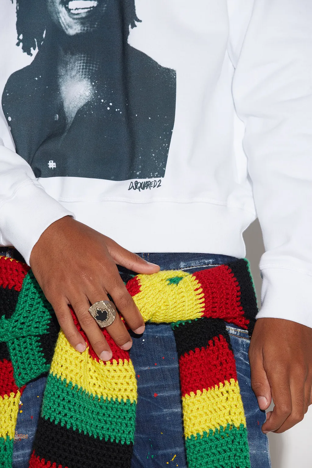 Bob Marley Print Sweatshirt