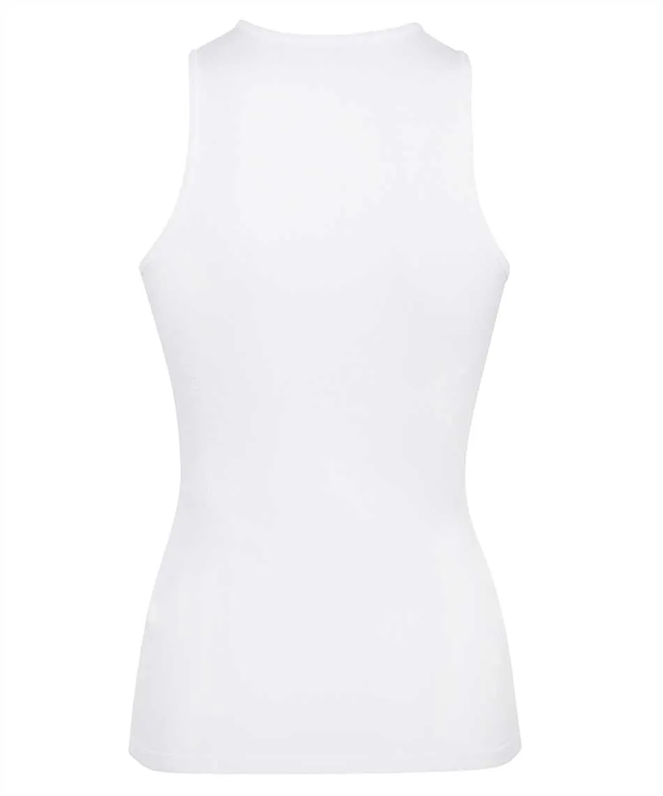 Ribbed-Trim Tank Top