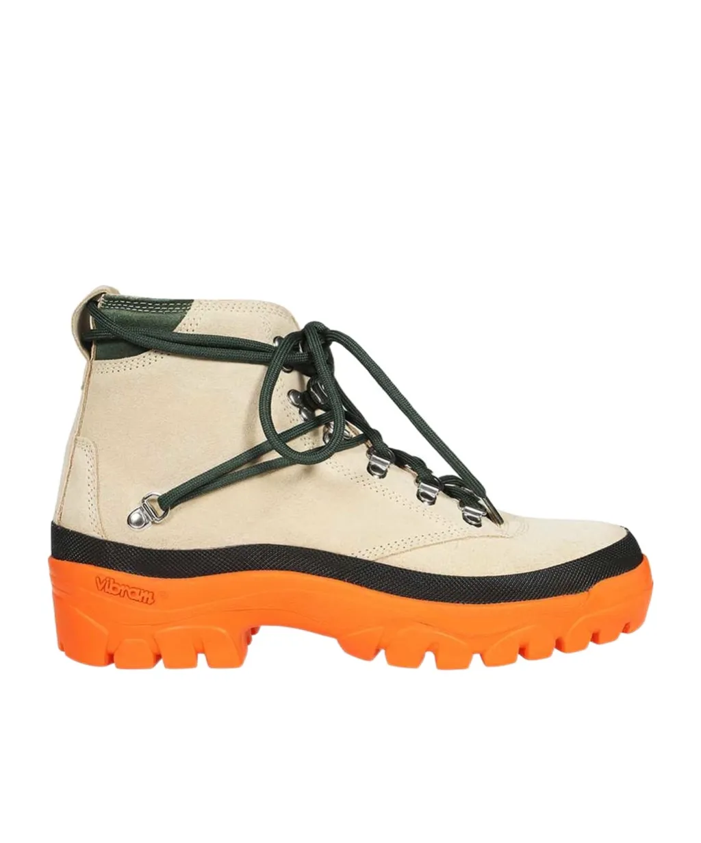 Suede Lace-Up Boots
