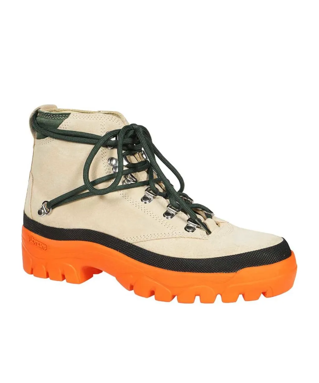Suede Lace-Up Boots