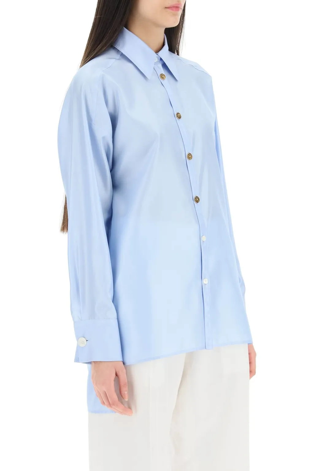 Long-Sleeved Lapel Shirt