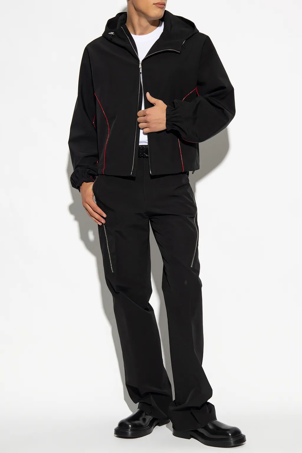 Salvatore Ferragamo Zip-Up Drawstring Jacket
