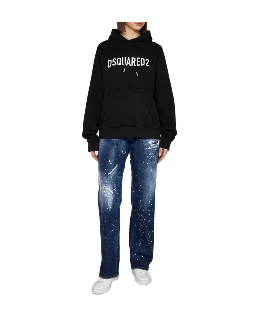 Dsquared2 Logo-Printed Drawstring Hoodie