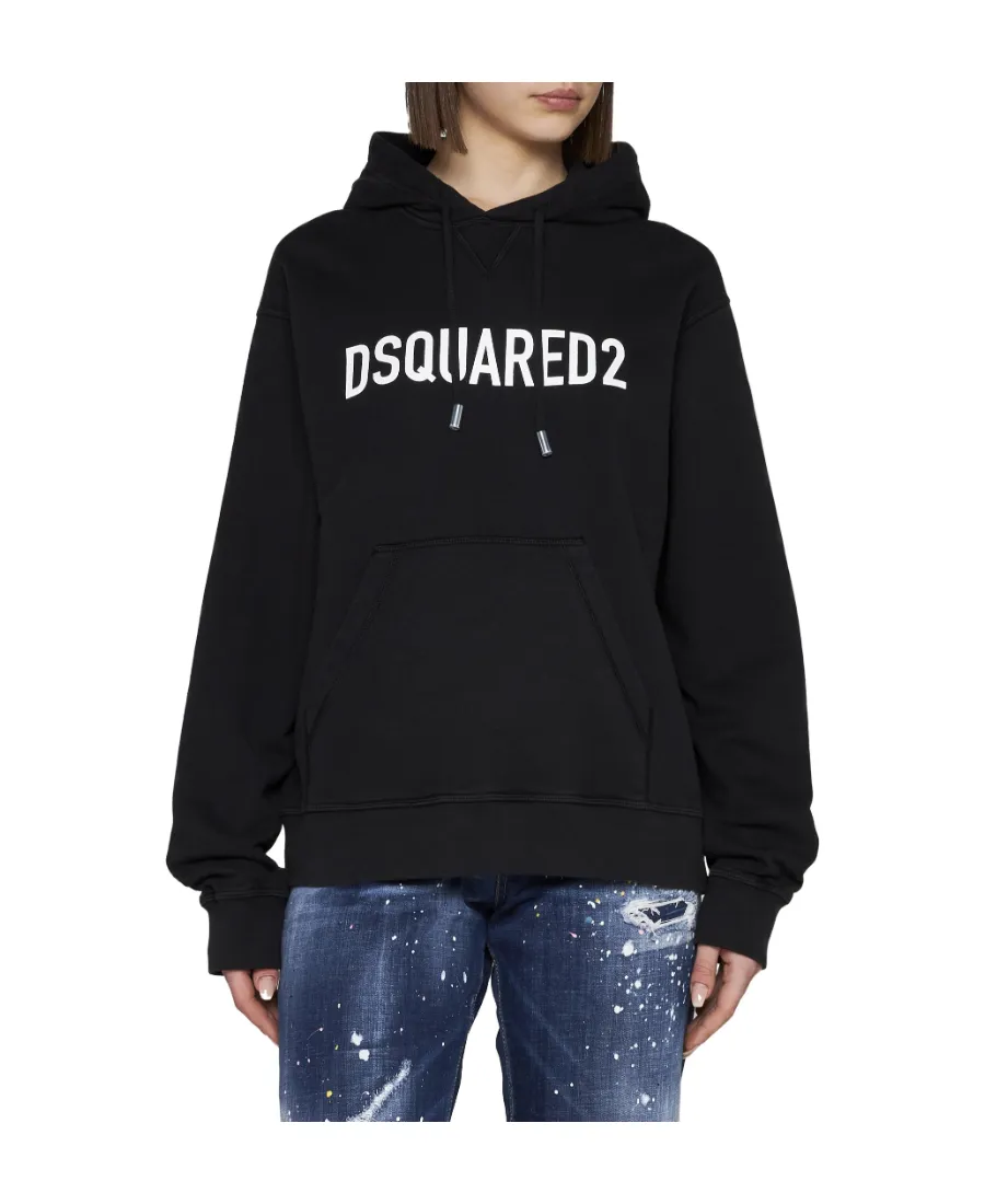Dsquared2 Logo-Printed Drawstring Hoodie