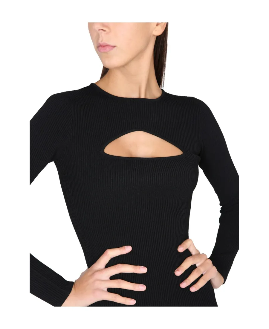 Dsquared2 Cut-Out Detailed Ribbed Dress