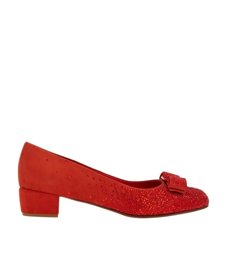 Salvatore Ferragamo Vara Bow Embellished Pumps