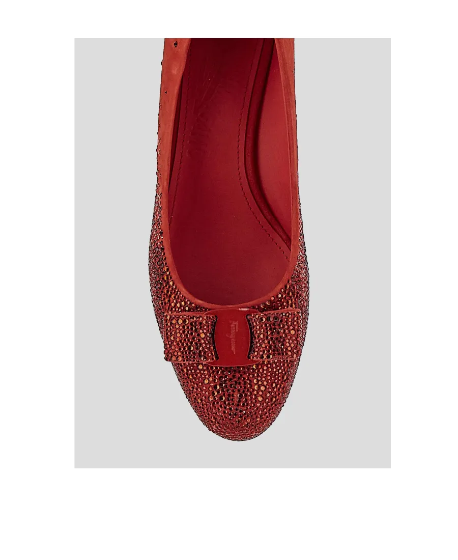 Salvatore Ferragamo Vara Bow Embellished Pumps